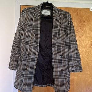 Stradivarius Fall Plaid Blazer